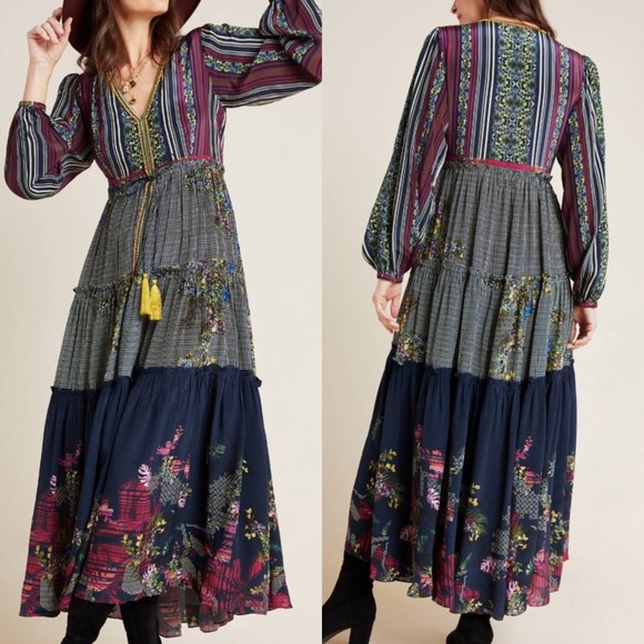 Anthropologie Dresses & Skirts - ANTHROPOLOGIE Bhanuni Jyoti Tatiana Tiered Dress